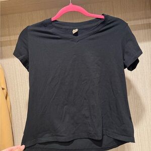 DAZY Classic Black V-Neck Women's Top